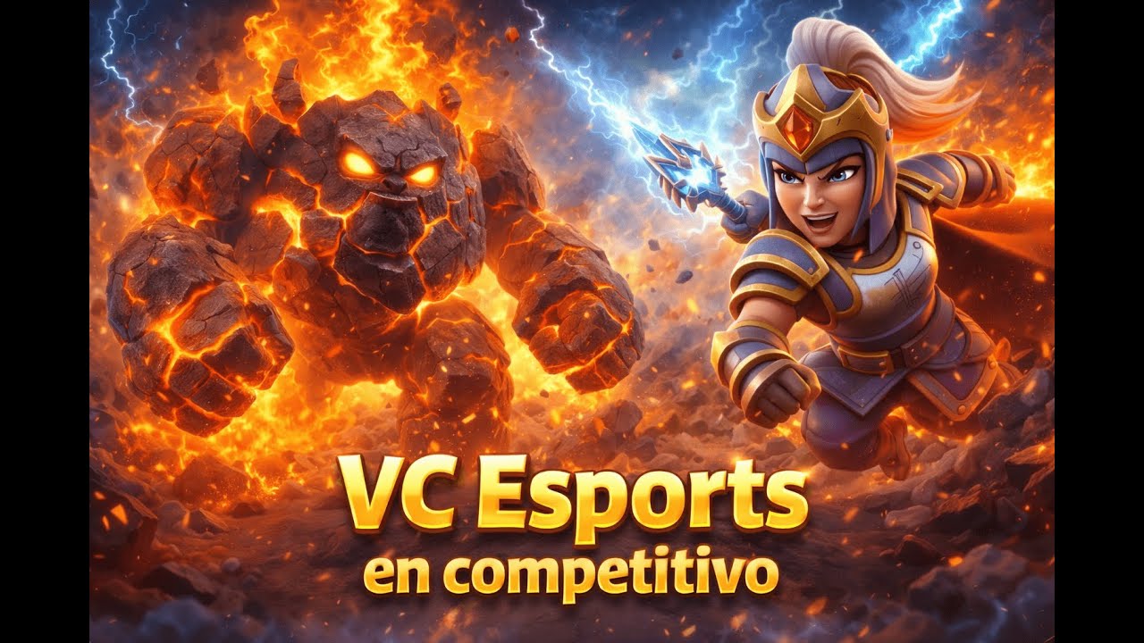 VC ESPORTS EN COMPETITIVO 💥 GOLEMS METEORITO Y DRUIDAS VALKIRIAS | Clash of Clans