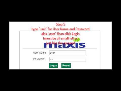 Tutorial setup wifi name and password maxis