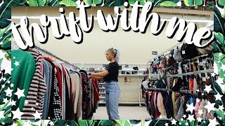 Come Thrift With Me | BIG 50% Off EVERYTHING Thrift Store Sale | Spring Try On Thrift Store Haul