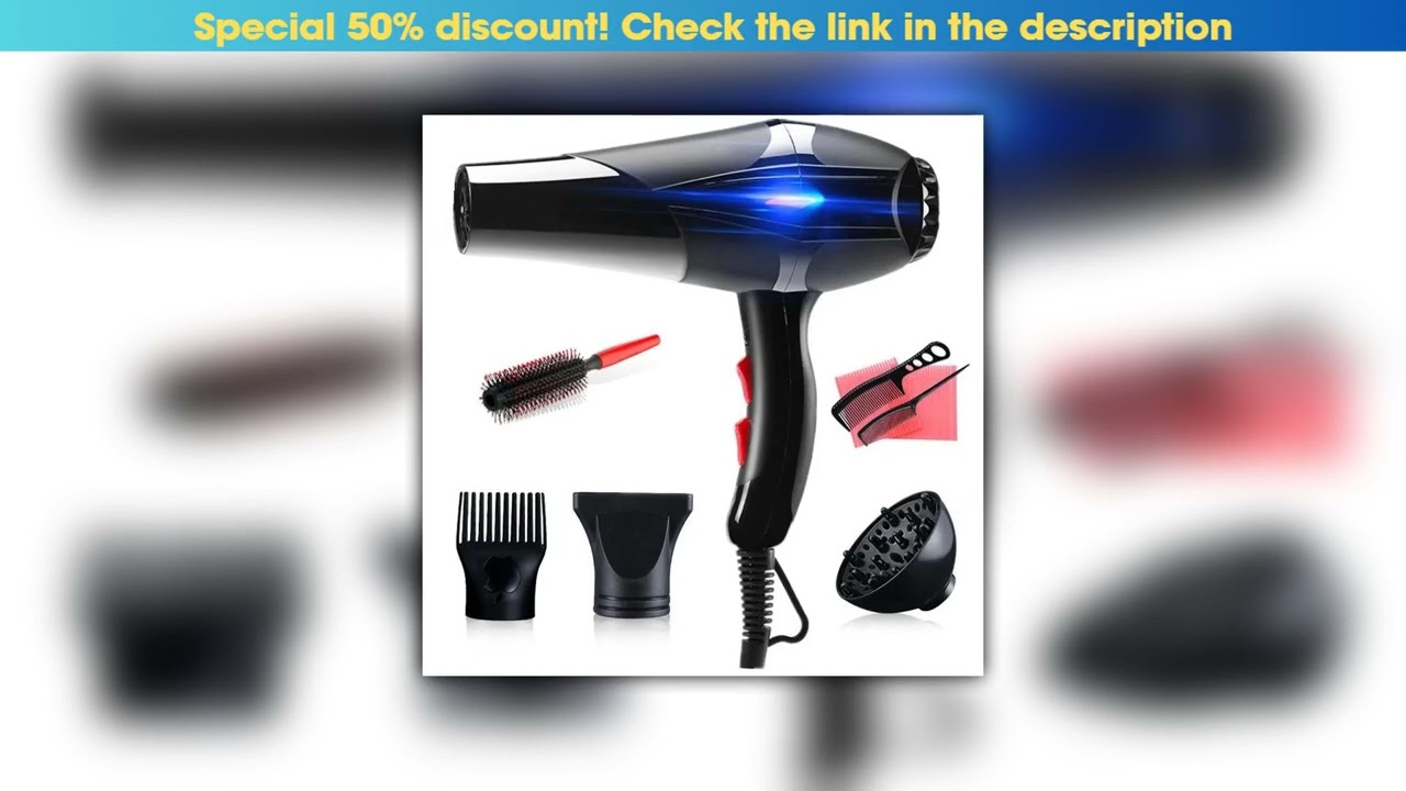Best Professional 3200W Hair Dryer Barber Salon Styling Tools Hot Cold Air Blow Dryer Houshold Quic