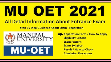 MU OET 2021 - Notification, Dates, Application, Eligibility, Admit Card, Pattern, Syllabus, Result
