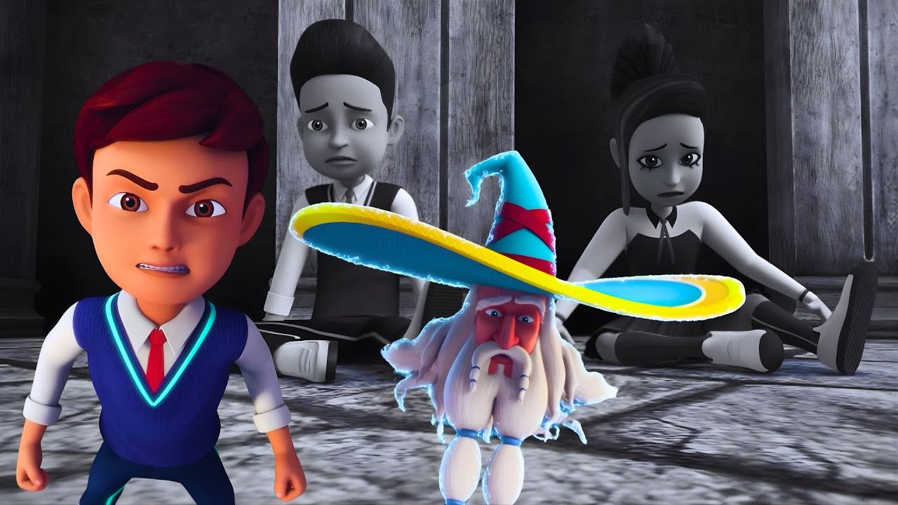 Jenny Joddy in search of an exit, Rudra makes the impossible possible.|Rudra vs. The Color Snatcher