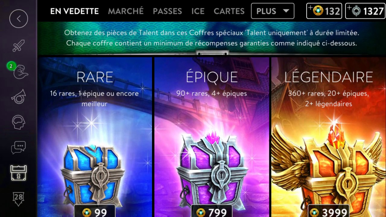 Vainglory Rare talent chest opening !