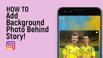 How to Add Background Photo Behind Instagram Story [easy]