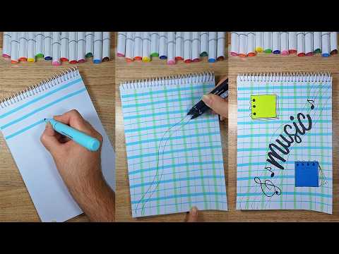 How to Make Beautiful Front Page Designs for Math | DIY Notebook