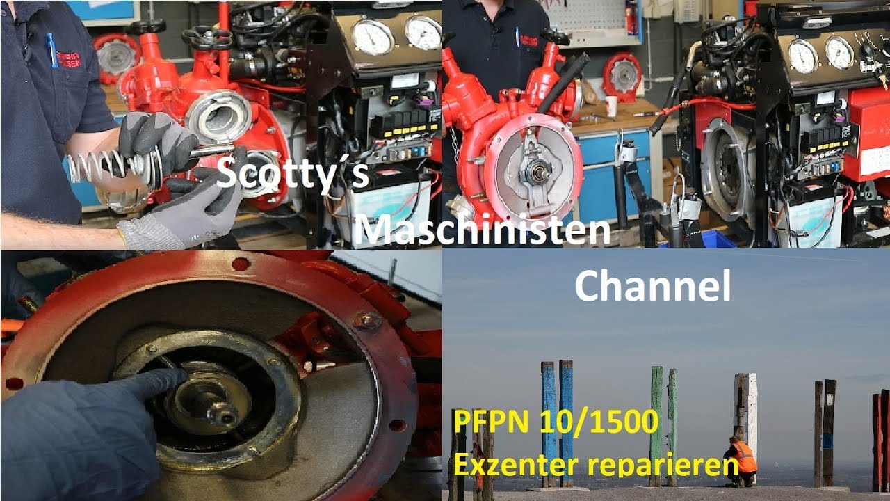 Pfpn Feuerwehrpumpe PFPN 10/1500 Exzenter reparieren - YouTube