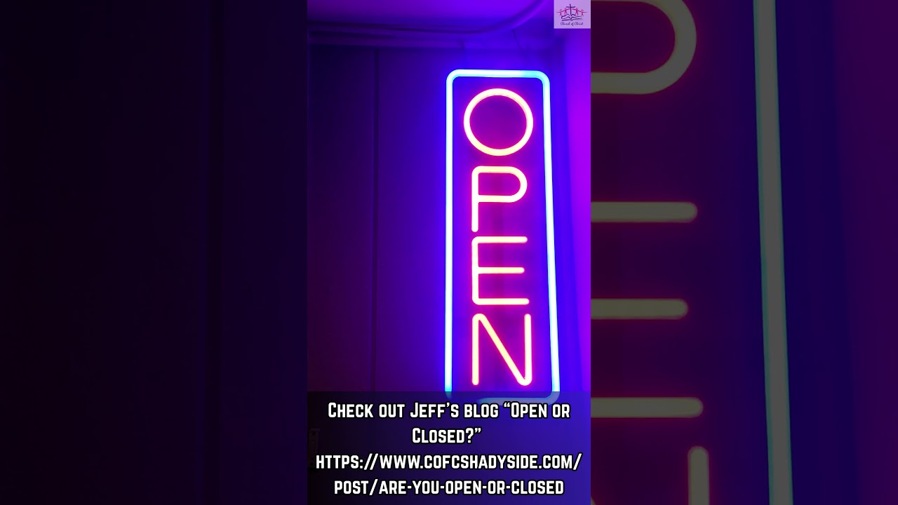 Blog: Open or Closed?