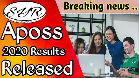 Aposs Results 2020 Released - Ap open inter open 10th results Released - SyR Education