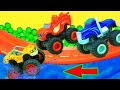 Blaze and the Monster Machines Toys | Monster Truck Battle in the Pool