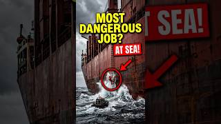 Why Do Massive Ships Have This Tiny Door? 🚢🌊#dangerousjobs #megaships #didyouknow #facts