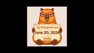 Nonogram.com Daily Puzzle (June 20, 2026) — Hard  #mobilegaming #puzzle #nonogram #dailypuzzle
