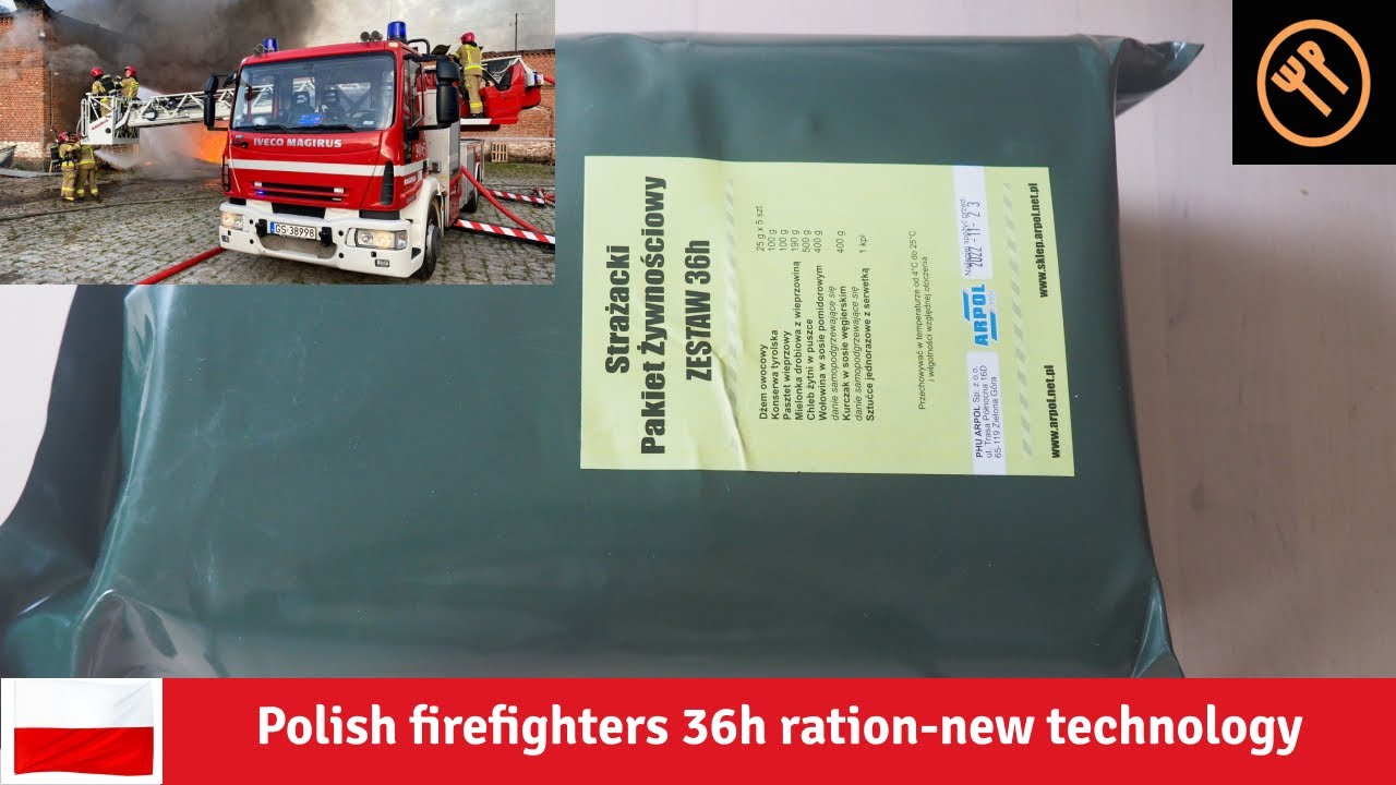 Polish firefighters 36h ration - new technology POLSKIE NAPISY