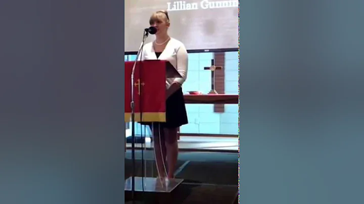 Lillian singing His eye is on the sparrow