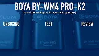 BOYA BY-WM4 PRO-K2 lavalier microphones - Unboxing Test Review