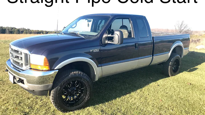 7.3 Powerstroke Straight Piped Cold Start