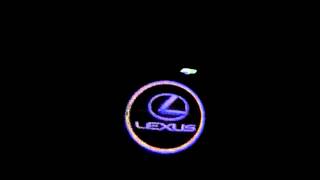 Lexus logo led vanity door projectors is250 awd