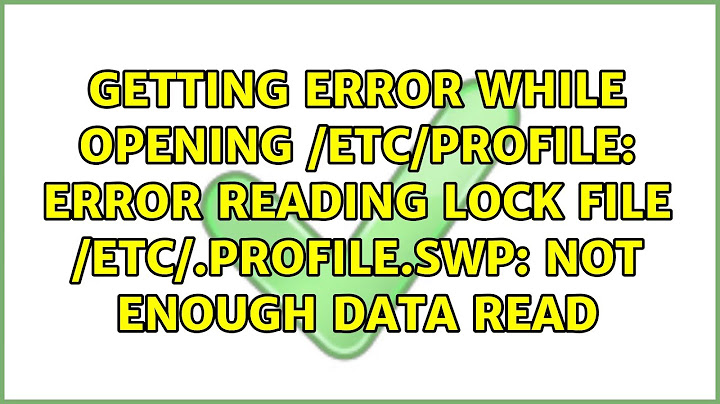 Lỗi ubuntu error found when loading etc profile năm 2024