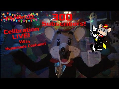 Lyla CEC's 300 Subscriber Special Chuck E. Cheese's Celebration LIVE! With Homemade Costume!