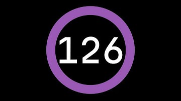 126-Second Countdown Timer - Dark Background + Circular Progress Bar + Ending Sound