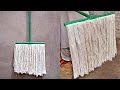 How To Make Floor Cleaning Mop With PVC Pipe | Strong Mop | Cotton Mop | Easy Way | DIY