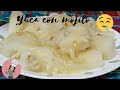 Yuca con mojito. Receta cubana. /Deliciosa