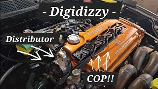 B series vtec turbo build pt 9 - DigiDizzy coil on plug conversion install + Update