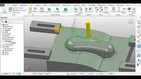 13- Evitando colisiones con los elementos de sujeción con Autodesk Powermill usando levels and sets