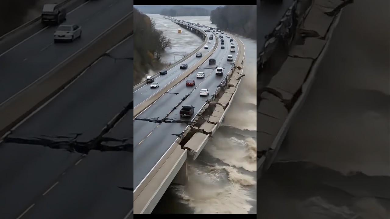 “🌊 Mega Flood Washes Out Entire Highway 🚧” 