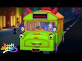 Halloween Wheels On The Bus | Scary Bus | Spooky Nursery Rhymes and Kids Songs for Children
