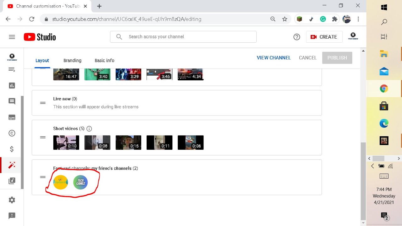 how to add featured channels to your youtube channel - YouTube