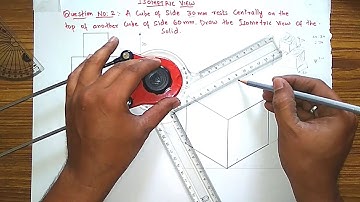 #4 ISOMETRIC VIEW Cube resting on top of another Cube