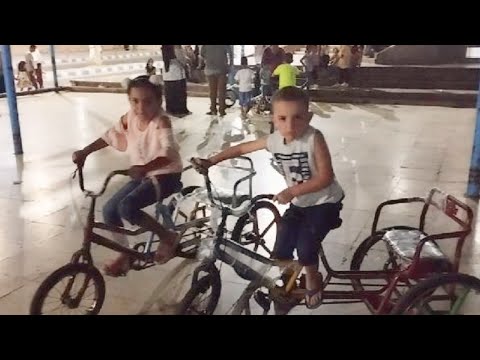 ركوب العجل متعة مع ساندى وأحمد فى مطروح كان يوم جميل جدا