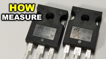 How to measure a bipolar transistor in capsule TO247-3 / TIP35C and TIP36C