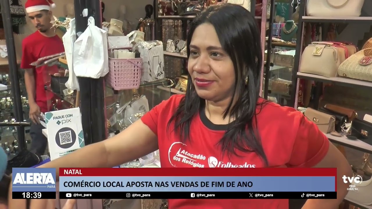 Compras de Natal aquecem o comércio
