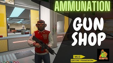 AMMUNATION MLO | UPDATED GUN SHOP | FiveM Mode | Ymaps | QBCORE |
