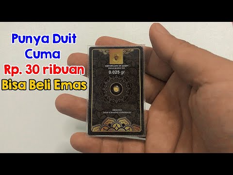 MINI GOLD 0.025 GRAM (Gramasi Emas Terkecil di Dunia) MINIGOLD 0,025 GR Logam Mulia Paling Murah