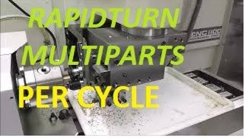 Tormach Rapidturn -  Set Up and Run. Part 5 -  MultiParts/ Work Offsets