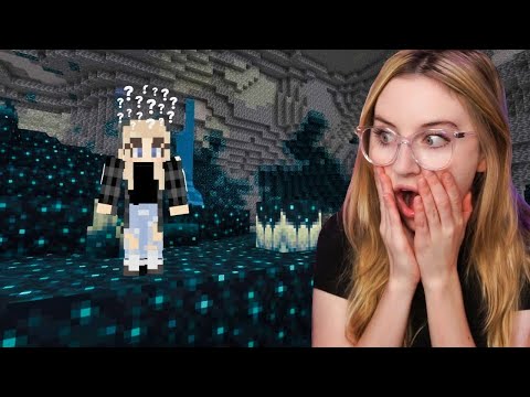 Her FIRST time in the DEEP DARK.. (TubeCraft Diamond Competition)