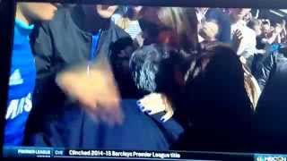 Jose Mourinho Goes Into Stands And Embraces With His Family Nbcsn Bpl