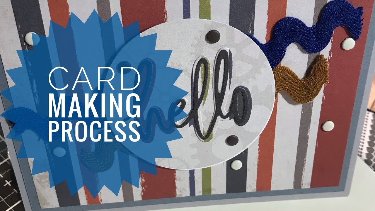 Card Making Process - Work Hard Play Hard - Carta Bella