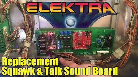 Replacement Squawk & Talk Sound Board #9 - Elektra Pinball