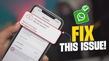 Hoe u de onbekende fout in WhatsApp Chat Backup kunt oplossen | Los het probleem op waarbij de ba...