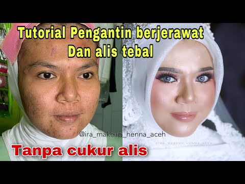 MAKEUP PENGANTIN BERJERAWAT, OILY SKIN DAN PERAWATAN JADINYA BEDAK NEMPEL.