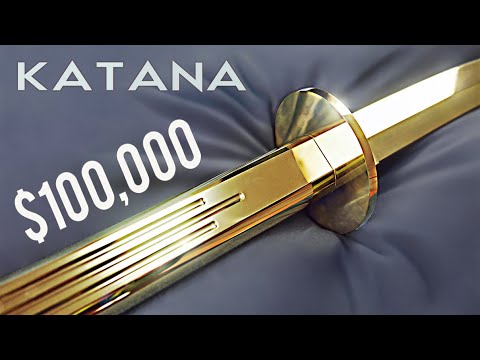 وزن 3 2 کیلوگرم GOLD KATANA را ساختم