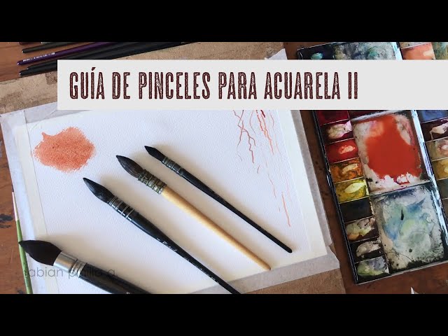 Ratos de Agua: Los pinceles de acuarela II  Acuarela, Pinceles, Paisajes  pintados con acuarela