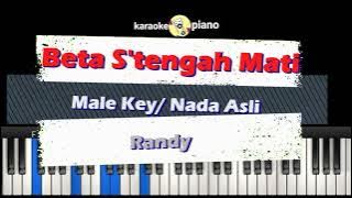 Beta Stengah Mati - Karaoke - Male Key - Nada Asli - Randy