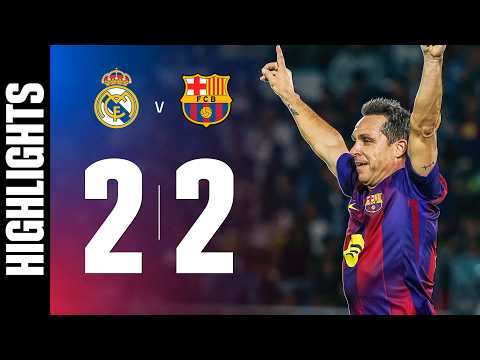 HIGHLIGHTS | BARÇA LEGENDS 2 vs 2 REAL MADRID LEYENDAS 🔵🔴 — football highlights