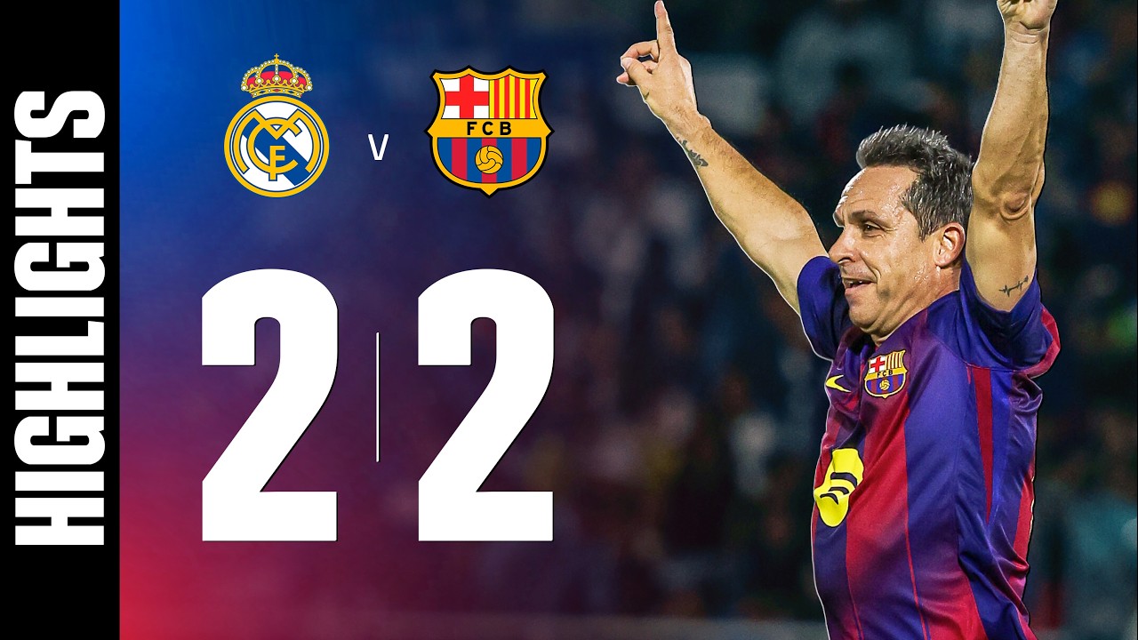 HIGHLIGHTS | BARÇA LEGENDS 2 vs 2 REAL MADRID LEYENDAS 🔵🔴 - YouTube