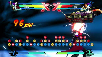 UMVC 3 - Nova/Spencer Hard Tag to Dante Combo 1M Damage