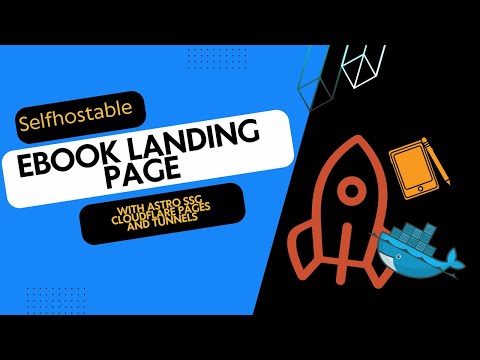 Selfhostable Landing page for your ebook with AstroJS and Containers